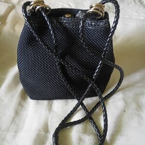 Worthington Black Tweed Crossbody Handbag